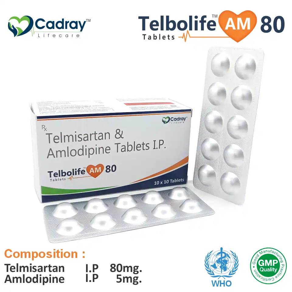 Telmisartan 80mg + Amlodipine 5mg | Hypertension Therapy | Best Price for PCD Pharma Franchise